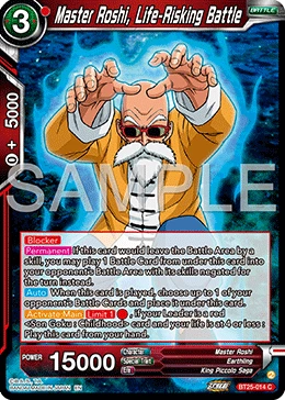 Master Roshi, Life-Risking Battle BT25-014 card