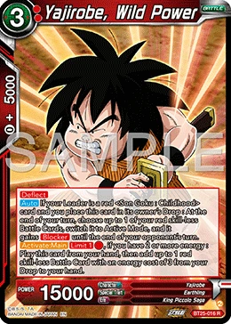 Yajirobe, Wild Power BT25-016 card