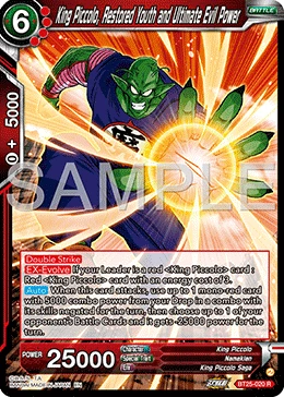 King Piccolo, Restored Youth and Ultimate Evil Power BT25-020 card