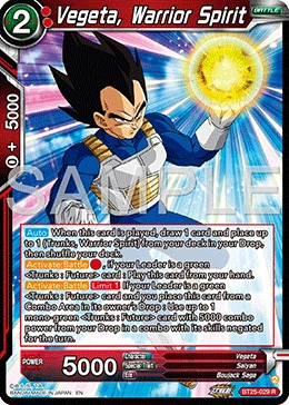 Vegeta, Warrior Spirit BT25-029 card