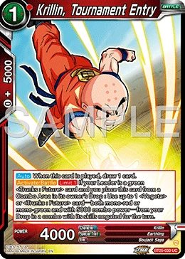 Krillin, Tournament Entry BT25-030 card