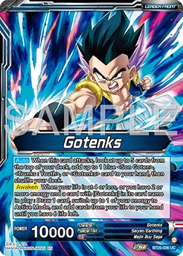 Gotenks BT25-036 Dragon Ball Masters card