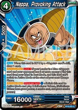 Nappa, Provoking Attack BT25-051 Dragon Ball Masters card