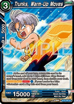 Trunks, Warm-Up Moves BT25-056 card