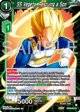 Vegeta, Rescuing a Son BT25-074 card