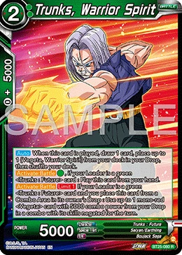 Trunks, Warrior Spirit BT25-080 card