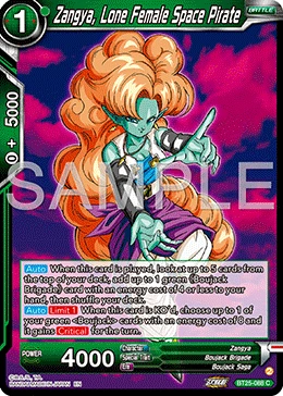 Zangya, Lone Female Space Pirate BT25-088 card