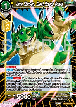 Haze Shenron, Great Dragon Quake BT25-102 card