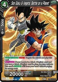 Son Goku & Vegeta, Battle on a Planet BT25-121 Dragon Ball Masters card, Promo
