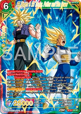 SS Vegeta & SS Trunks, Father and Son Power BT25-128 card