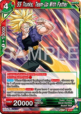 SS Trunks, Team-Up With Father BT25-129 card