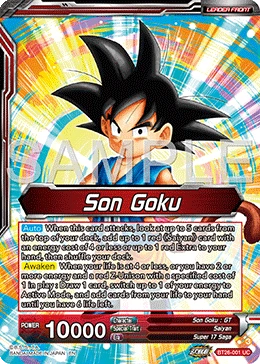 Son Goku BT26-001 card