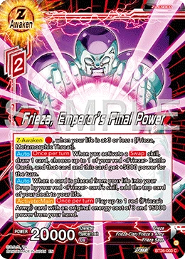 Frieza, Emperor’s Final Power BT26-003 card