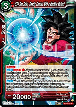 SS4 Son Goku, Deadly Combat With a Machine Mutant BT26-010 card