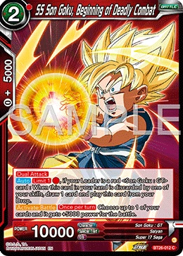 SS Son Goku, Beginning of Deadly Combat BT26-012 card