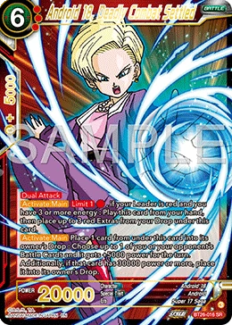Android 18, Deadly Combat Settled BT26-016 Dragon Ball Masters card