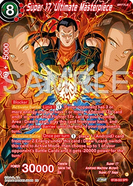 Super 17, Ultimate Masterpiece BT26-022 Dragon Ball Masters card