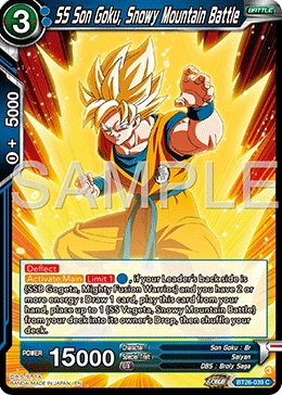 SS Son Goku, Snowy Mountain Battle BT26-039 card