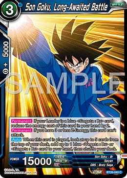 Son Goku, Long-Awaited Battle BT26-040 card