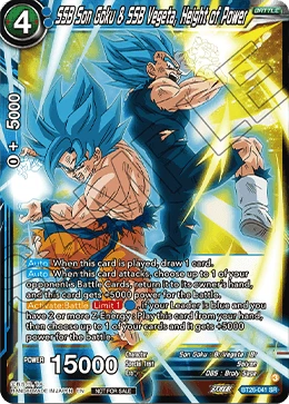 SSB Son Goku & SSB Vegeta, Height of Power BT26-041_PR card