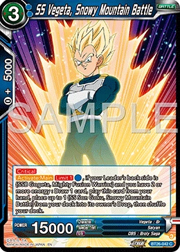 SS Vegeta, Snowy Mountain Battle BT26-042 card