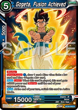 Gogeta, Fusion Achieved BT26-048 card