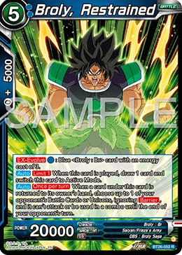 Broly, Restrained BT26-052 card