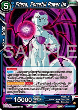 Frieza, Forceful Power Up BT26-056 card