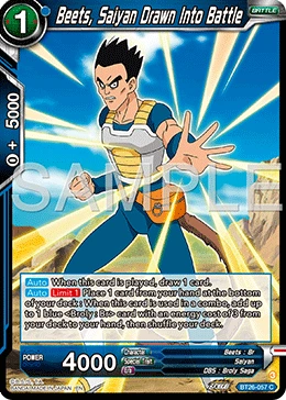 Beets, Saiyan Drawn Into Battle BT26-057 card