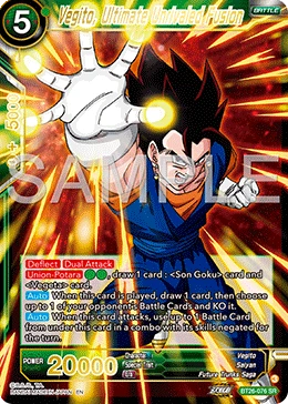 Vegito, Ultimate Unrivaled Fusion BT26-076 card