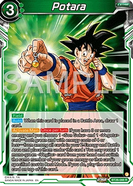 Potara BT26-088 Dragon Ball Masters card