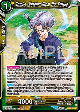 Trunks, Watcher From the Future BT26-105 card