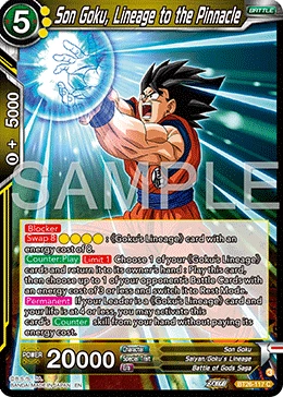 Son Goku, Lineage to the Pinnacle BT26-117 card