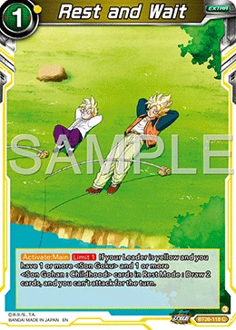 Rest and Wait BT26-118 Dragon Ball Masters card