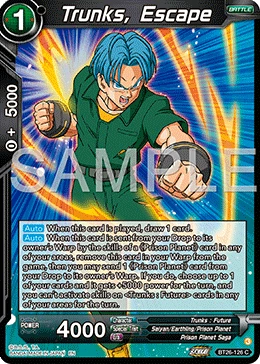 Trunks, Escape BT26-126 card