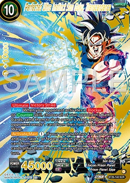 Perfected Ultra Instinct Son Goku, Transcendence BT26-140 card
