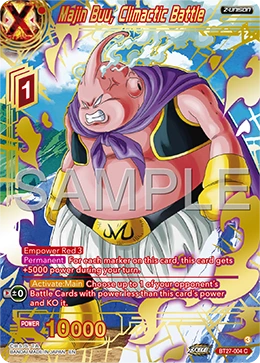 Majin Buu, Climactic Battle BT27-004 Dragon Ball Masters card, Promo