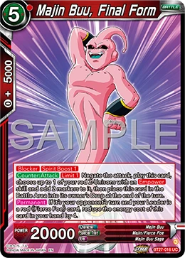 Majin Buu, Final Form BT27-016 card