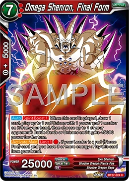 Omega Shenron, Final Form BT27-024 card