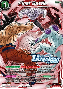 Final Battle BT27-025 Dragon Ball Masters card, Event