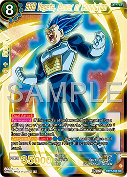 SSB Vegeta, Power of Conviction BT27-039 card