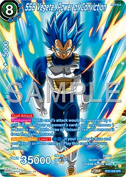 SSB Vegeta, Power of Conviction BT27-039_SPR card