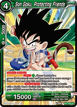 Son Goku, Protecting Friends BT27-050 card