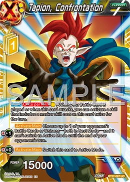 Tapion, Confrontation BT27-067 Dragon Ball Masters card