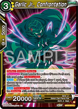 Garlic Jr., Confrontation BT27-074 card
