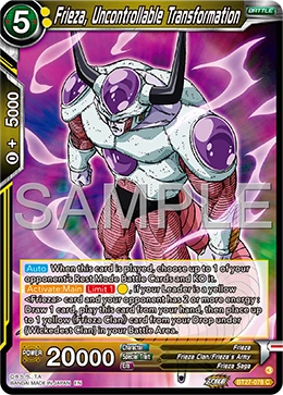 Frieza, Uncontrollable Transformation BT27-078 card