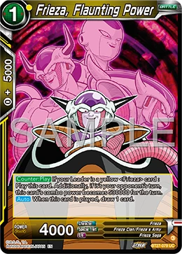 Frieza, Flaunting Power BT27-079 card