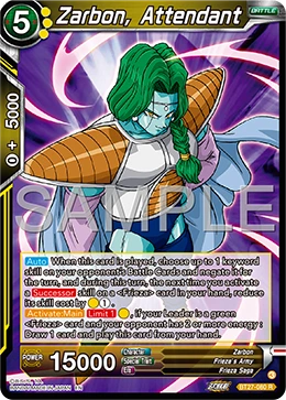 Zarbon, Attendant BT27-080 card