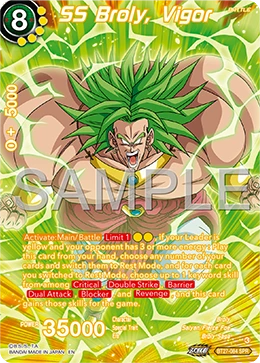 SS Broly, Vigor BT27-084 Dragon Ball Masters card