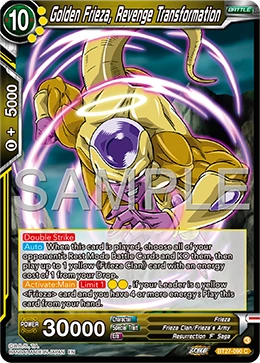 Golden Frieza, Revenge Transformation BT27-090 card